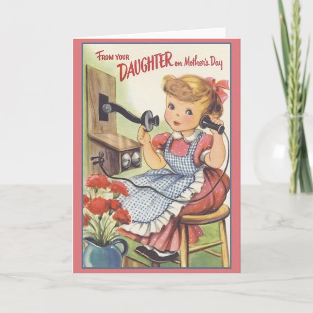 Vintage Mother's Day From Daughter Card (Front)