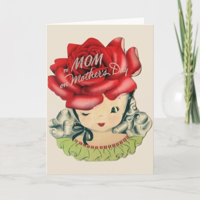 Vintage Mother's Day Greeting Card (Front)