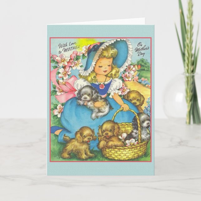 Vintage Mother's Day Greeting Card (Front)