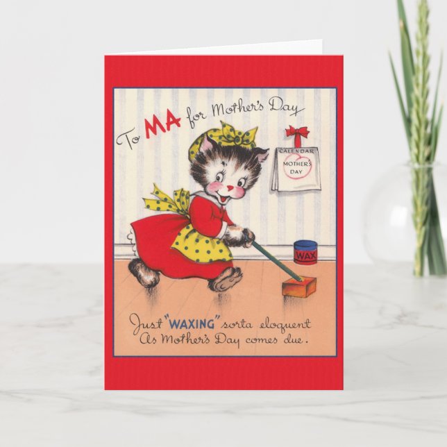 Vintage Mother's Day Greeting Card (Front)