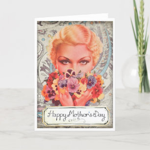 Vintage Mothers Day Greeting Card