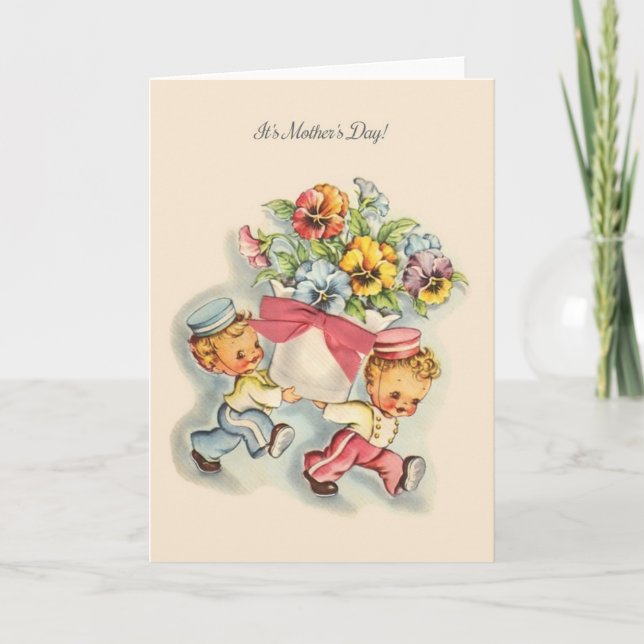 Vintage Mother's Day Greeting Card (Front)