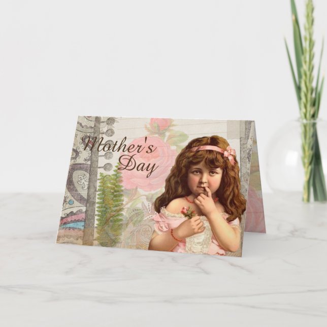 Vintage Mother's Day Greeting Card (Front)