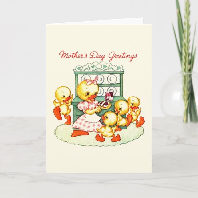 Vintage Mother's Day Greeting Card (Front)