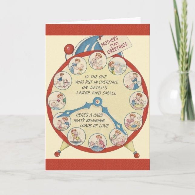 Vintage Mother's Day Greeting Card (Front)