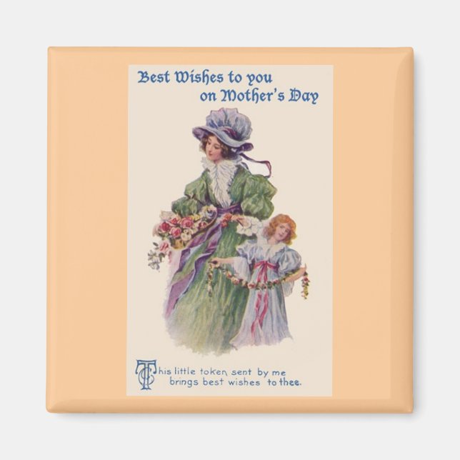Vintage Mothers Day Magnet (Front)