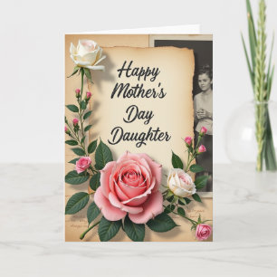 Vintage Mothers Day Scroll Card