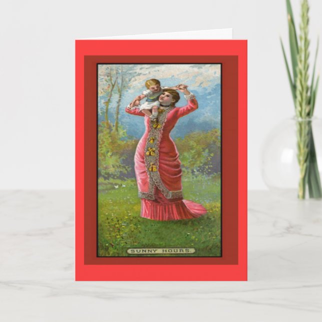 Vintage Mother's Day Sunny Hours Card (Front)