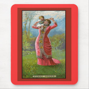 Vintage Mother's Day Sunny Hours Mouse Mat