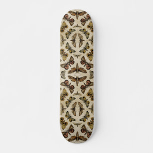 Vintage Moths Skateboard