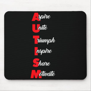 Vintage Motivational Quote For Autism Awareness Gi Mouse Mat