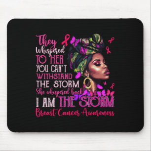 Vintage Motivational Suprt Breast Cancer Awareness Mouse Mat