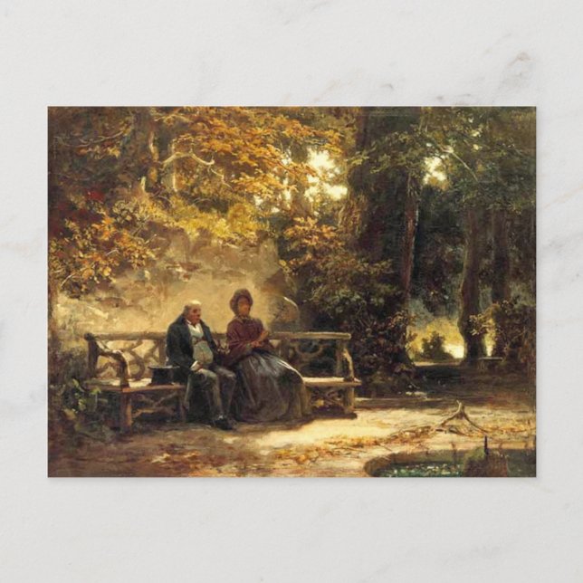 Vintage Motive - Resting - Spitzweg Postcard (Front)