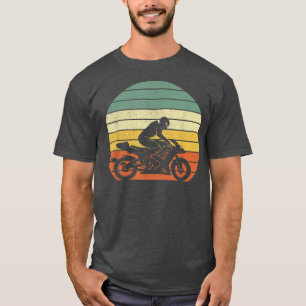 Vintage Moto Retro Motocycle Biker Dad Gift T-Shirt