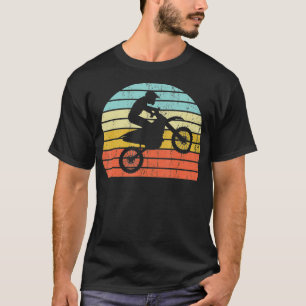 Vintage Motocross Dirt Bike Rider Retro Gift T-Shirt