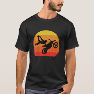 Vintage Motocross Dirtbike Sunset Dirt Bike Motorc T-Shirt