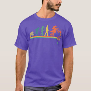 Vintage Motocross Evolution Dirt Bike Heartbeat T-Shirt