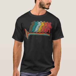 Vintage Motocross Heartbeat Retro DirtBike for T-Shirt