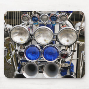 VINTAGE MOTOR SCOOTER MOUSE MAT
