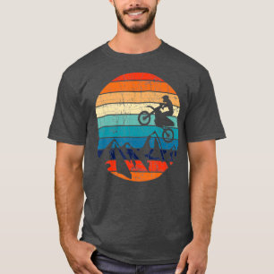 Vintage Motorbike Design Motocross Dirt Bike T-Shirt