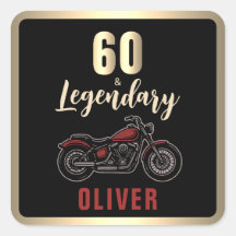 Vintage Motorcycle 60th Birthday Bike Party