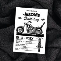 Vintage Motorcycle biker birthday