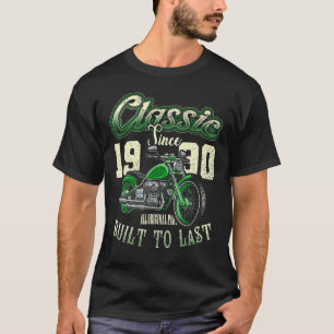Vintage Motorcycle Bikers Motorbike Birthday Born T-Shirt