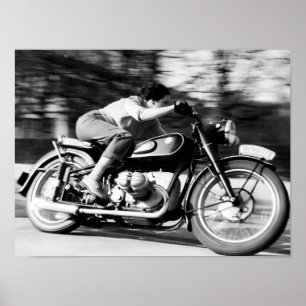 Vintage Motorcycle BMW R68 - 1954 Print