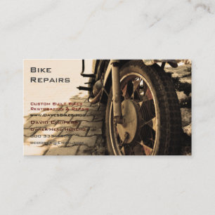 Vintage Motorcycle Business Card