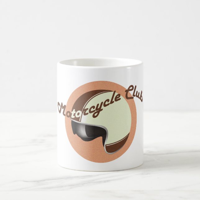 vintage motorcycle club coffee mug (Center)