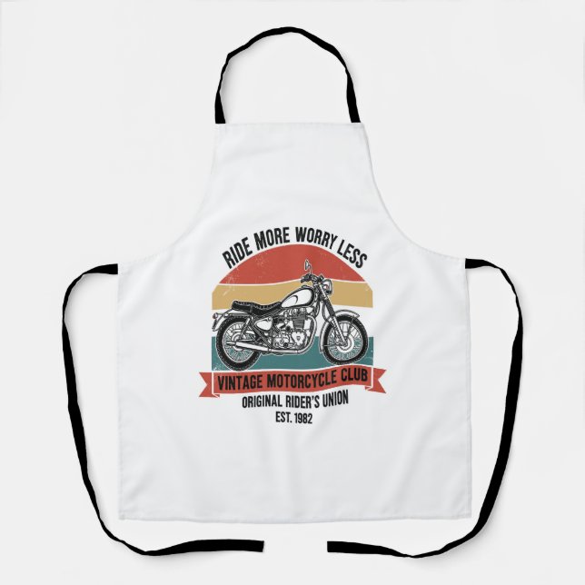 Vintage Motorcycle Club Est. 1982 Apron (Front)