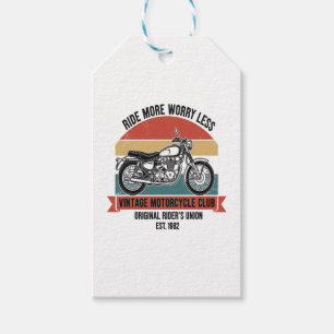 Vintage Motorcycle Club Est. 1982.jpg Gift Tags