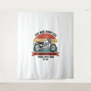 Vintage Motorcycle Club Est. 1982 Tapestry