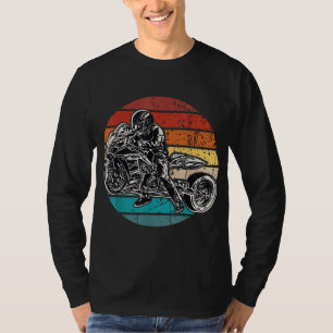 Vintage Motorcycle Drag Racing Sprints Drag bike r T-Shirt