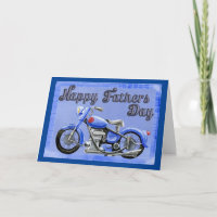 Vintage Motorcycle Father's Day Card