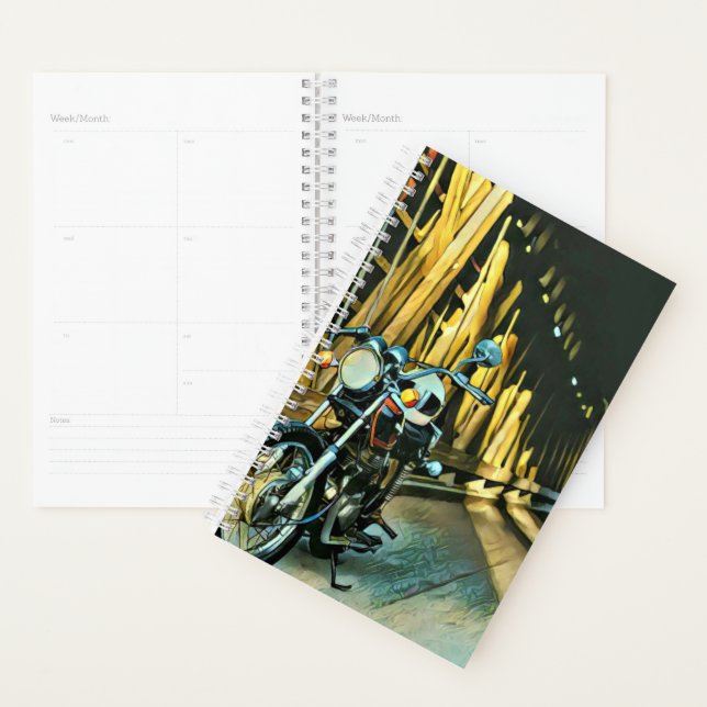 Vintage motorcycle gift planner (Display)