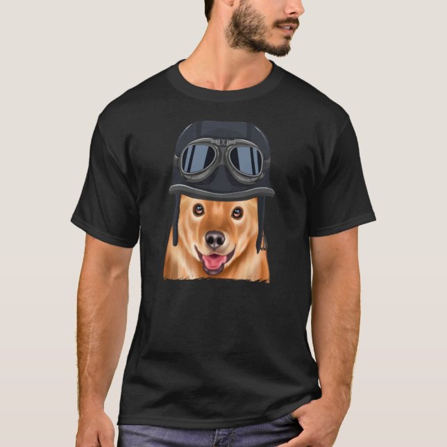 Vintage Motorcycle Helmet Finnish Spitz T-Shirt (Front)