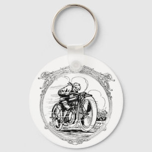 Vintage Motorcycle Key Ring
