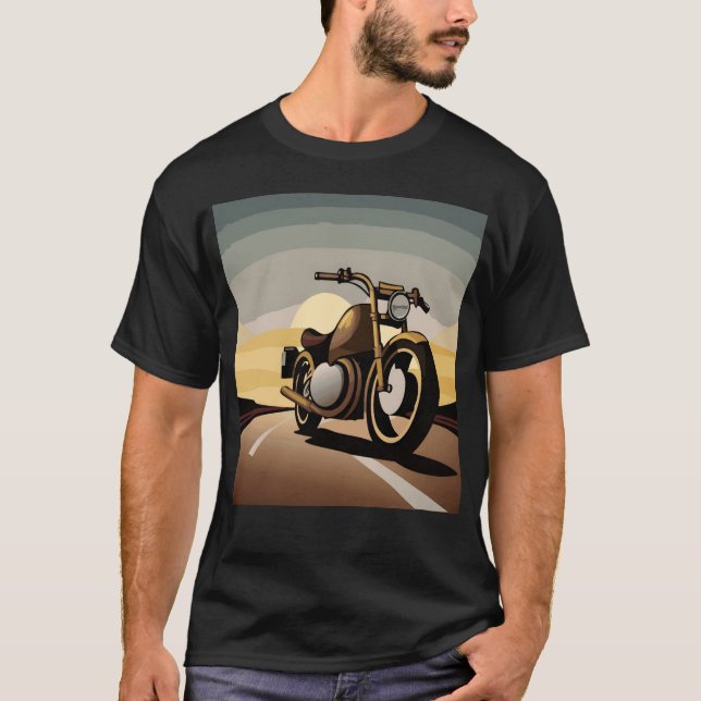 Vintage motorcycle lover friends T-Shirt (Front)