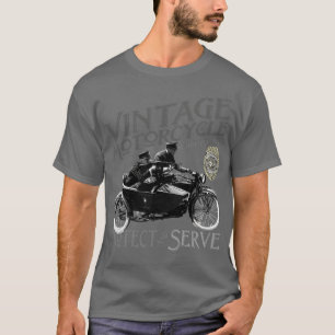 Vintage Motorcycle Protect and serve T-Shirt
