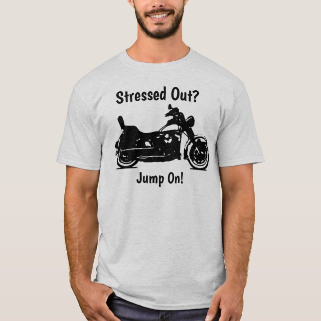 Vintage Motorcycle Shadow T-Shirt (Front)