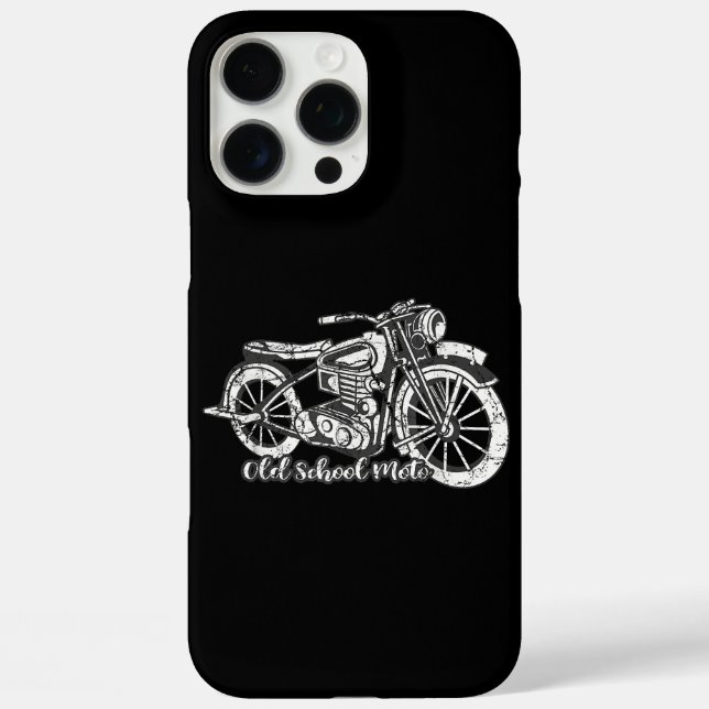 Vintage Motorcycle Shirt Case-Mate iPhone Case (Back)