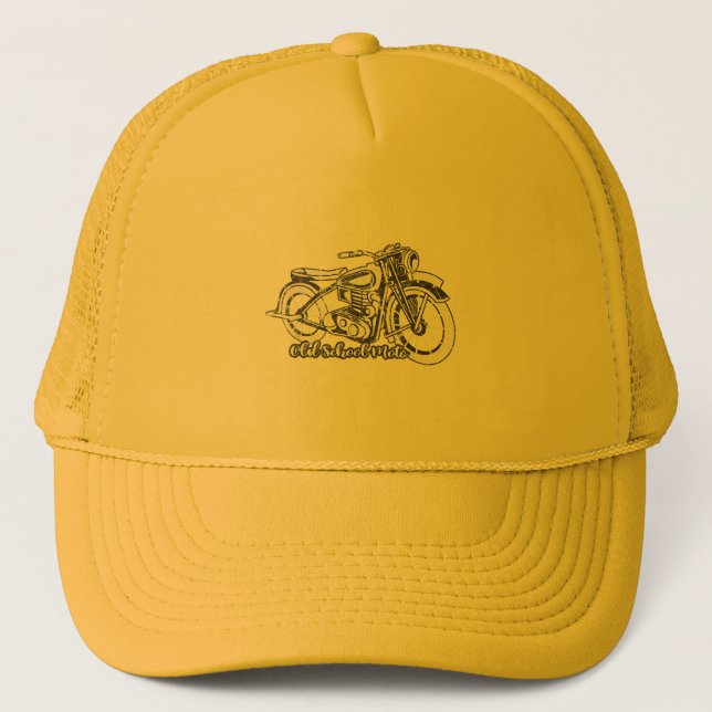 Vintage Motorcycle Shirt  Trucker Hat (Front)