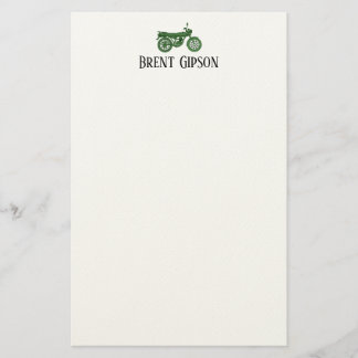 Vintage Motorcycle Sketch  Stationary  Stationery