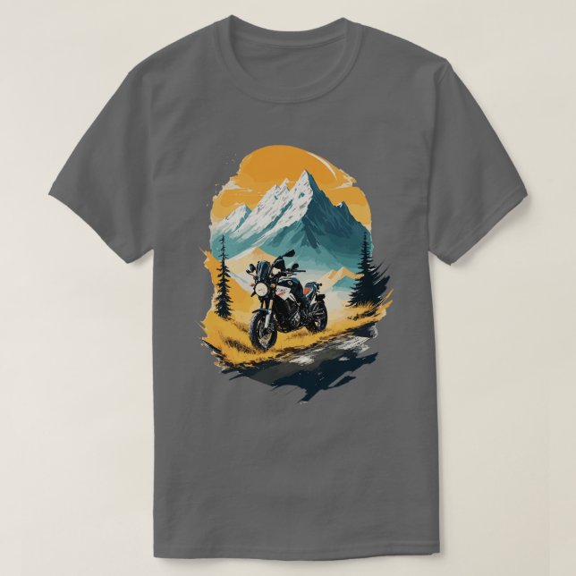 Vintage Motorcycle T-Shirt (Design Front)