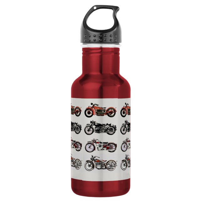 VINTAGE MOTORCYCLES 532 ML WATER BOTTLE (Front)