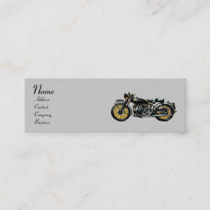 VINTAGE MOTORCYCLES MONOGRAM MINI BUSINESS CARD