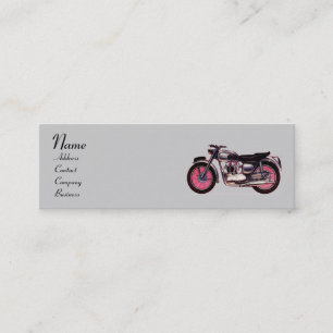 VINTAGE MOTORCYCLES MONOGRAM MINI BUSINESS CARD
