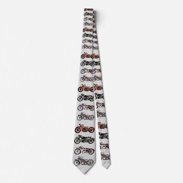 VINTAGE MOTORCYCLES TIE (Front)