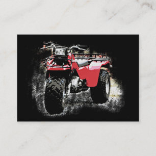 Vintage Motorsports 3 Wheeler ATC on Black Business Card